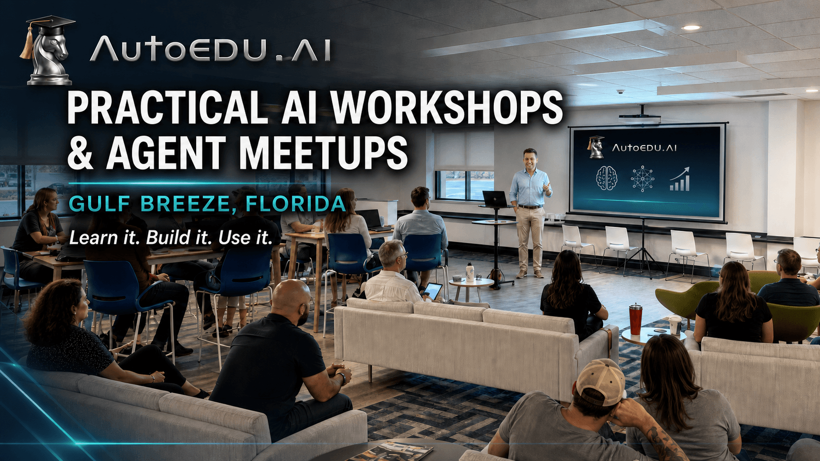 AutoEDU AI Agent Meetup in Gulf Breeze event artwork
